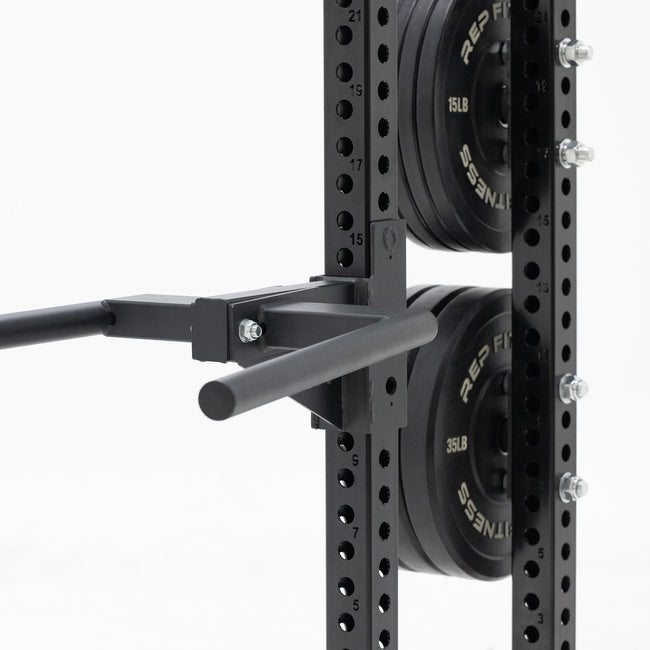 REP Fitness Apollo Half Rack Close Up Photo With Dip Station