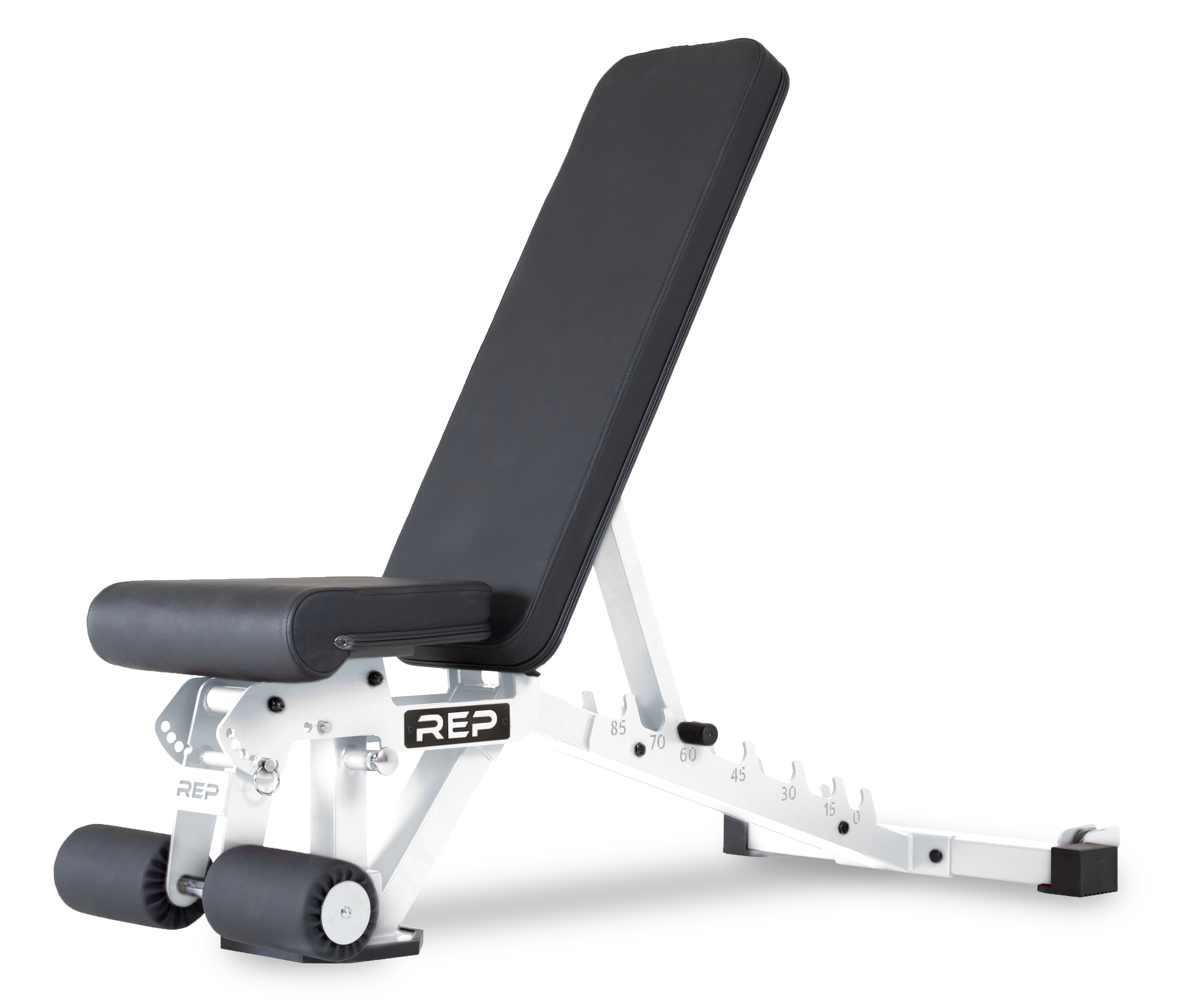 AB-3000 2.0 FID Adjustable Weight Bench - White