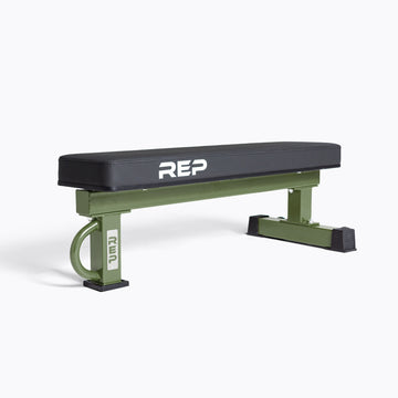 FB-5000 Competition Flat Bench in Army Green